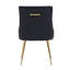 85cm H Tufted Upholstered Metal Upholstered Back Side Chair-875089731