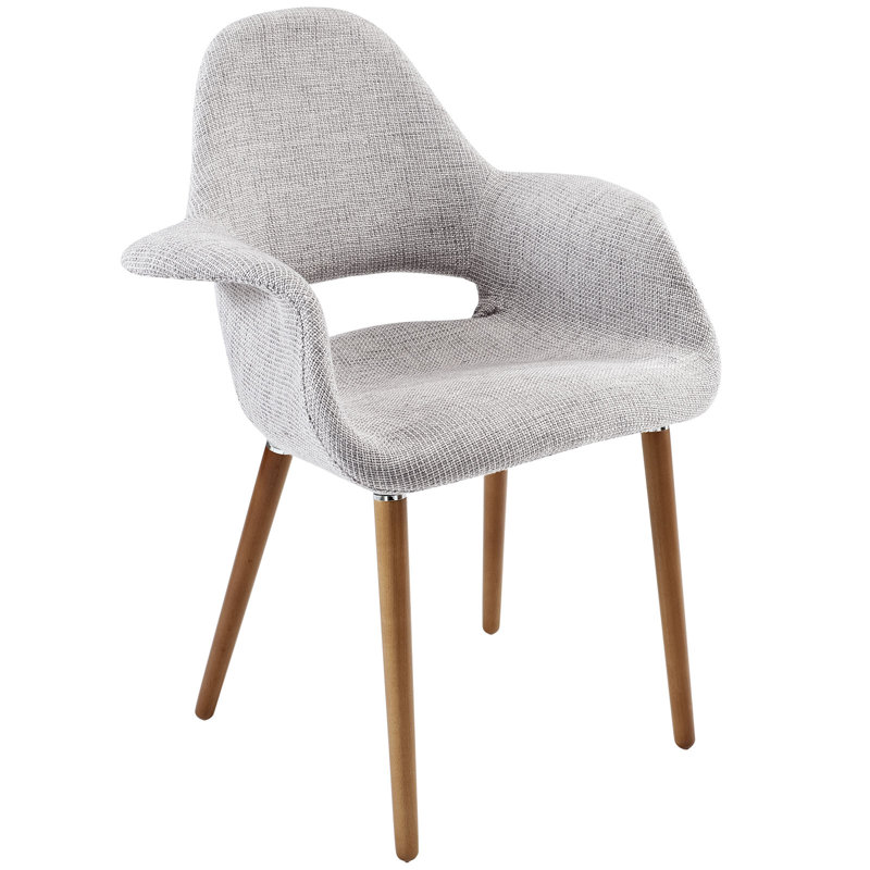Modway Veer' Transitional Accent Chair, Light Grey Velvet