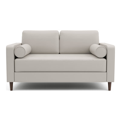 Caprina 52.38'' Faux Leather Loveseat