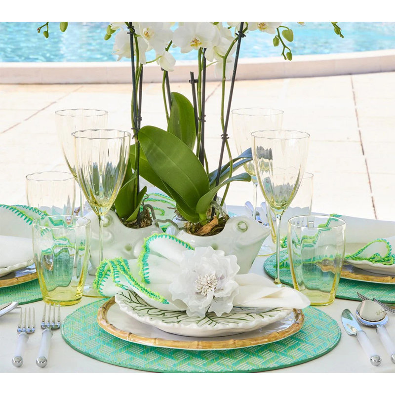 Gardenia Napkin Ring, White