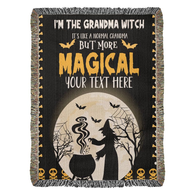 Couverture de grand-mère personnalisée avec texte personnalisé, 60 po x 80 po