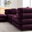 Canapé modulaire en velours 4 pièces Jubilee-104318362