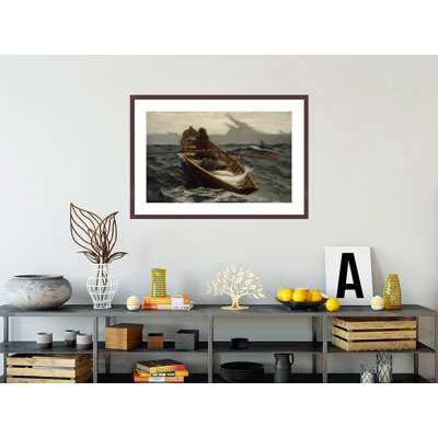 «The Fog Avertissement» par Winslow Homer - impression giclée encadrée