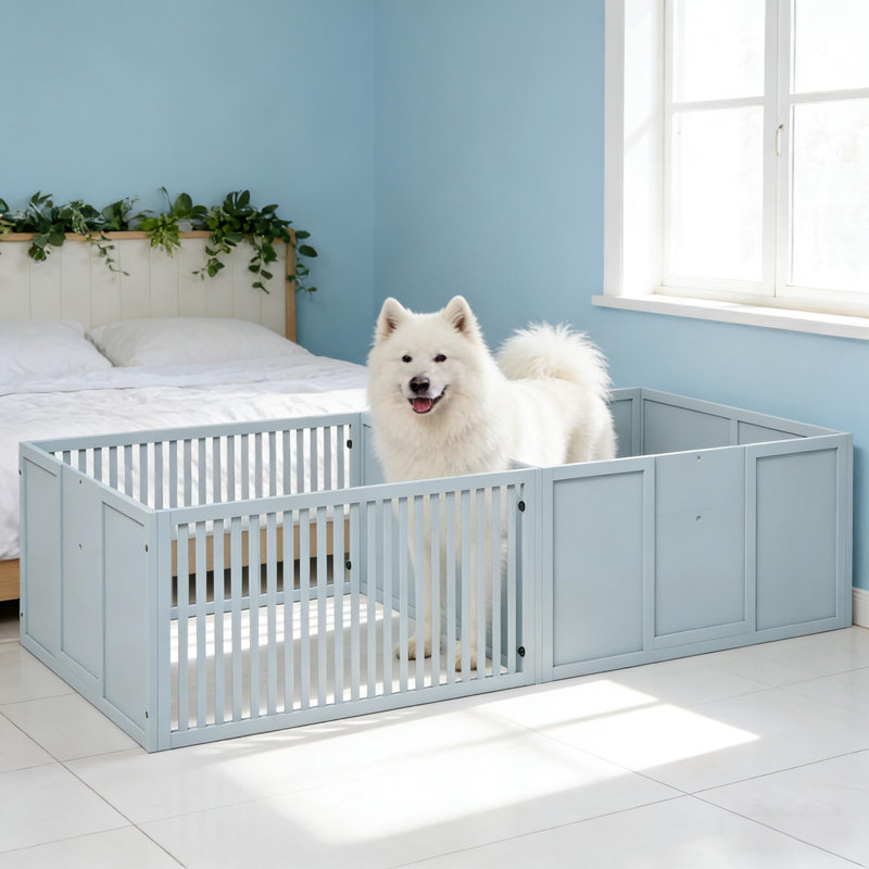 Enclos pour animaux spacieux en bois MDF, style moderne pour la maison