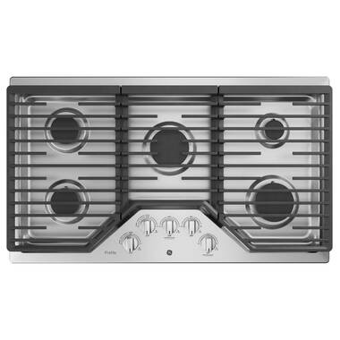 Frigidaire FCCG3627AS 36 Inch Gas Cooktop with 5 Sealed Burners, Continuous  Cast-Iron Grates, Spill Safe® Cooktop, Dishwasher-Safe Burners Caps,  Frigidaire® Fit Promise, Simmer Burner, Quick Boil Burner, and ADA  Compliant: Stainless Steel