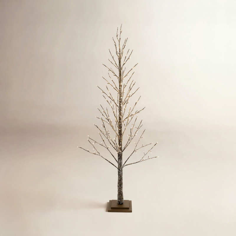 LED Icy Twig Tree, 60" H x 27" W x 27" D