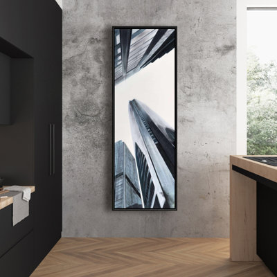 Perspective view of skyscraper - 48"x60" Framed canvas