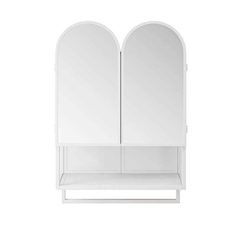 Double-Arched Mirror Cabinet Medicine Cabinet