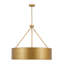 Luminaire suspendu suspendu en métal 5 lumières