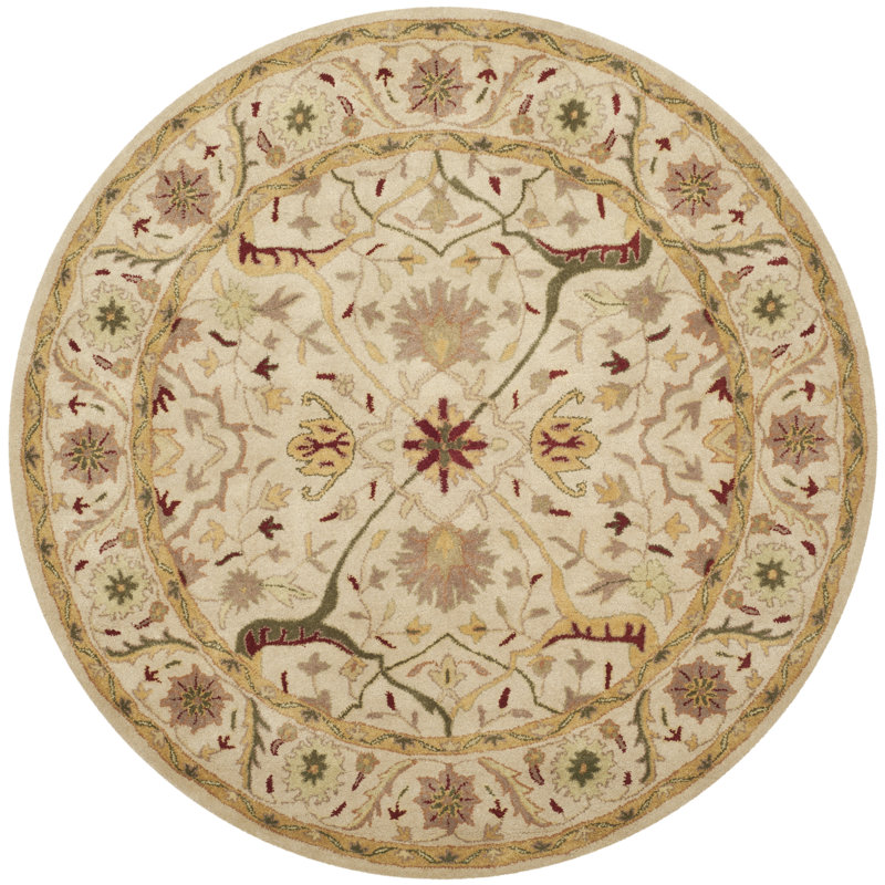 Dunbar Hand Tufted Wool Oriental Rug, Round 3'6"