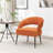 Mann Upholstered Velvet Armchair With Black Legs-1587627503