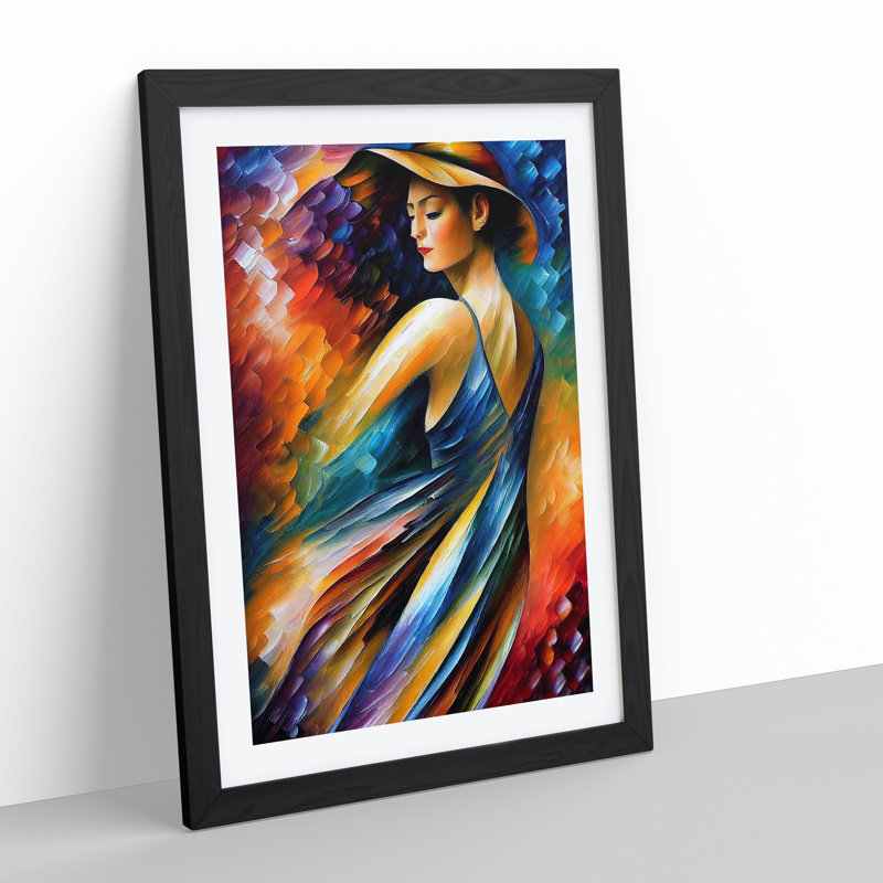 Portrait Of A Woman No.3 - Single Picture Frame Print, 64cm W x 46cm W x 2cm D, Black Framed