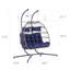 Chaise suspendue en rotin pour 2 personnes-256156242
