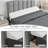Air Layer Fabric Gap Pillow(Grey)Diamond-Shaped Pocket137*24.5*15Cm-126148888