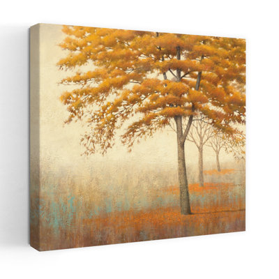 Arbres d'automne contemporains I avec art brun d'automne
