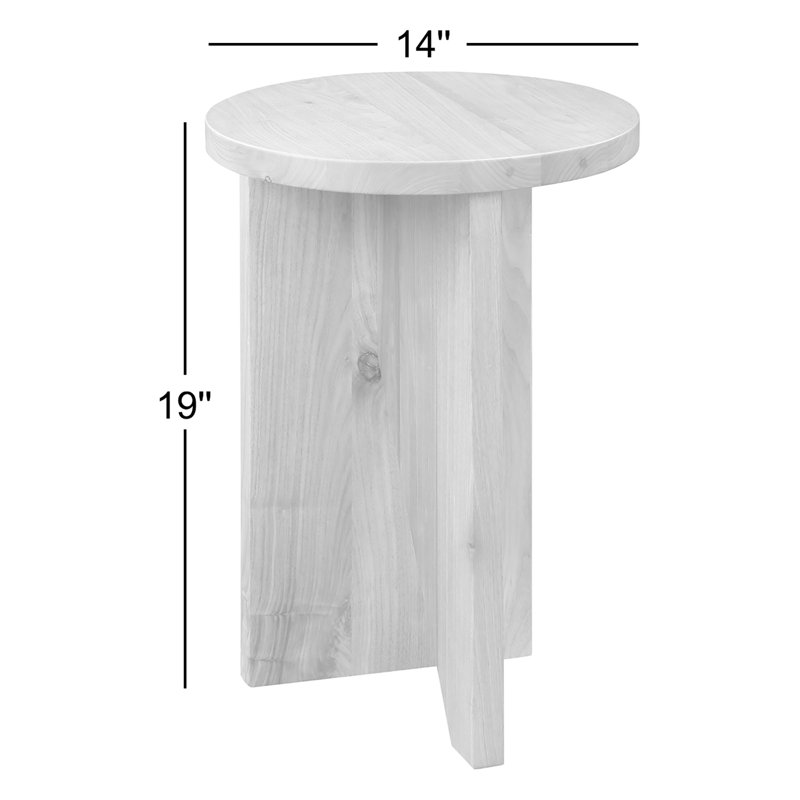 Table de bout Shayne, Brun