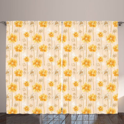 Semi Sheer Curtain Pair