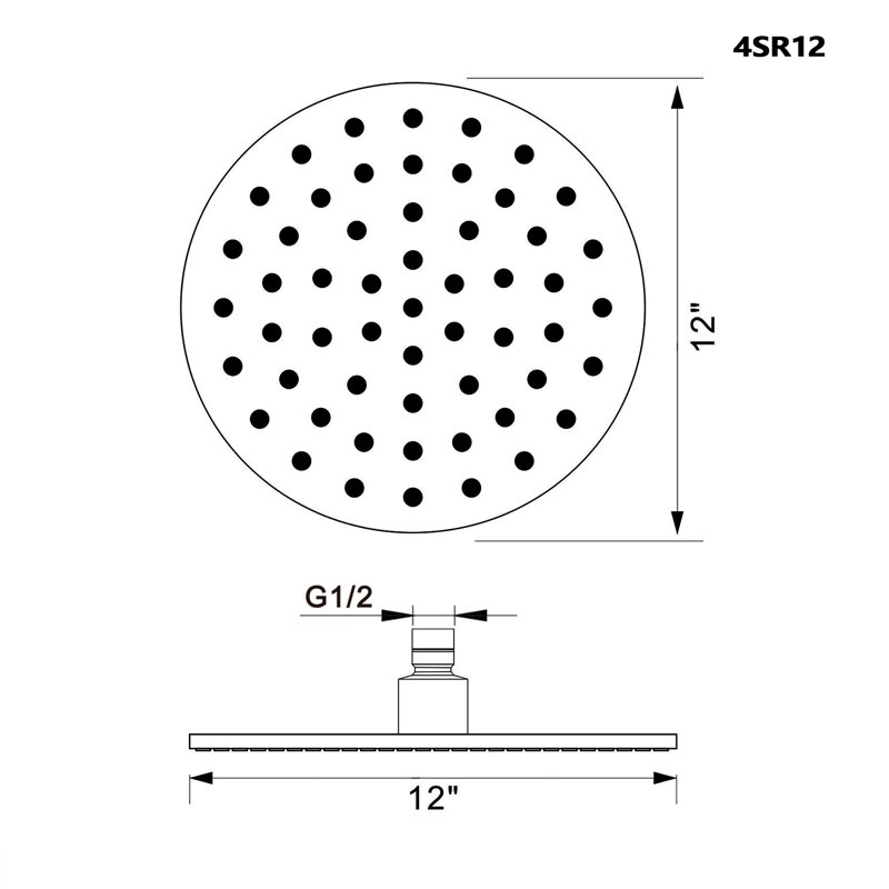 Rain Rain Shower Head 1.8 GPM GPM