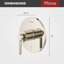 Ensemble de garniture de valve à poignée unique Havenridge en nickel poli-130675385