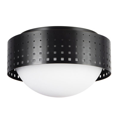 Astoria 10-in Black Flush Mount