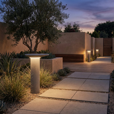 Moal Cement Integrated LED Bollard Light