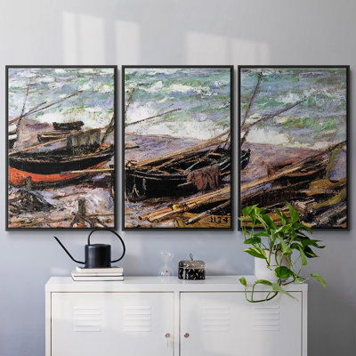 " Fishing Boats, 1885 " 3 - Pieces