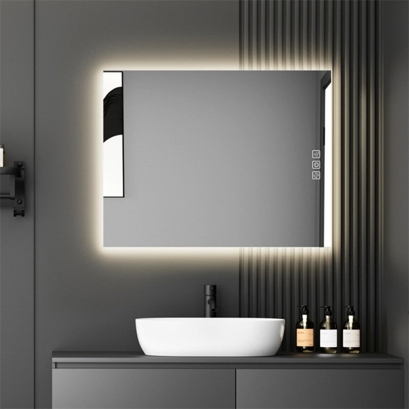 Miroir de salle de bain mural, 32 po x 24 po