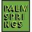 Palm Springs Green Framed Textual Art