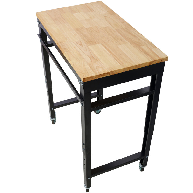 Workbench - 35" Wide Rolling Workbenches For Garage - Adjustable Height