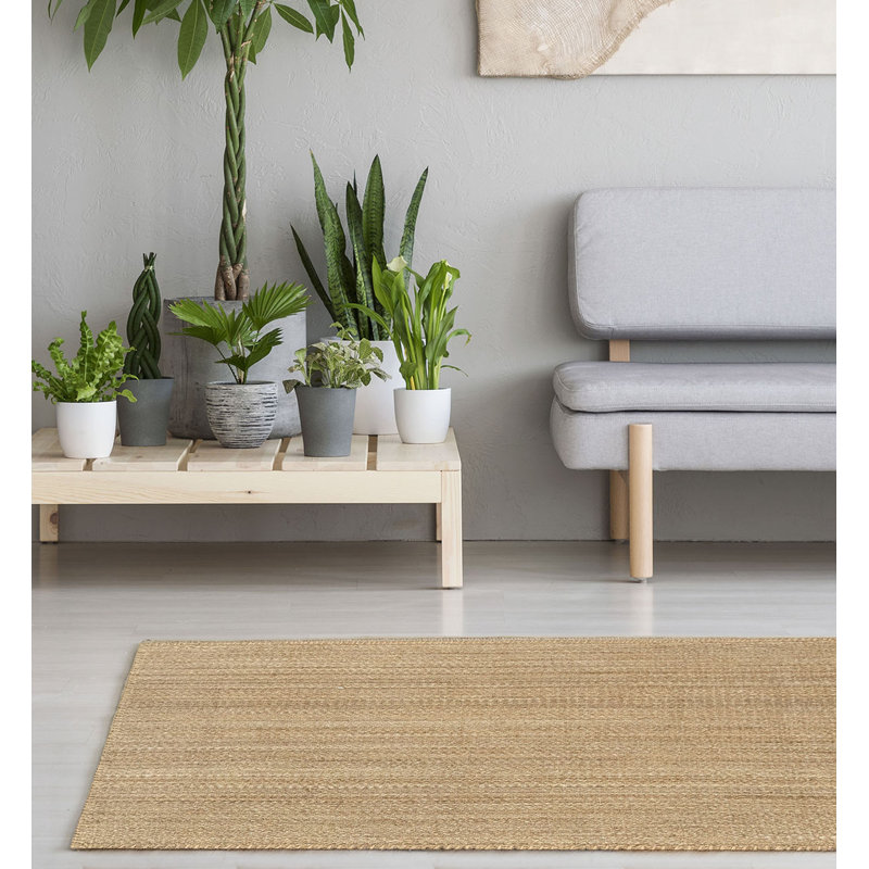 Comae Solid Colour Hand Woven Area Rug, Runner 80 x 300cm