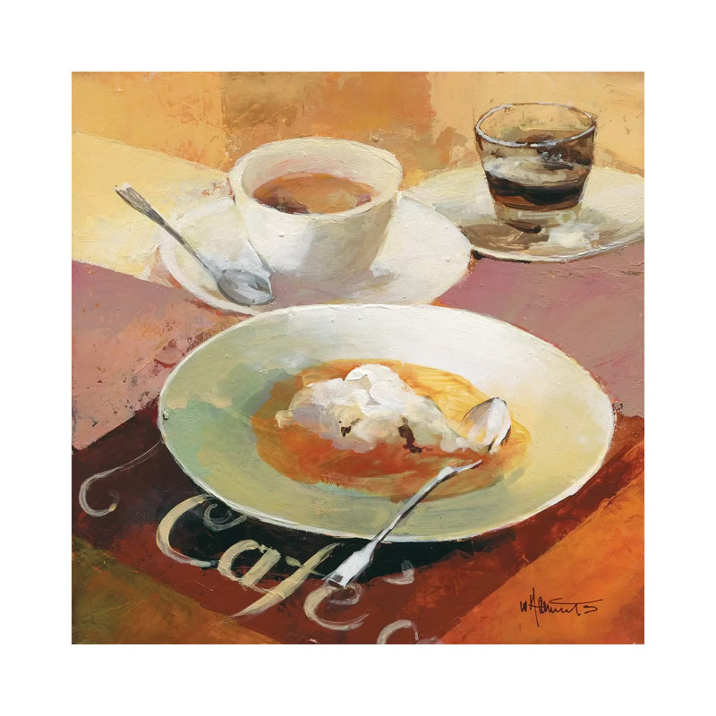 Cafe Grande I by Willem Haenraets - Wrapped Canvas Painting, 30.48 cm H x 30.48 cm W