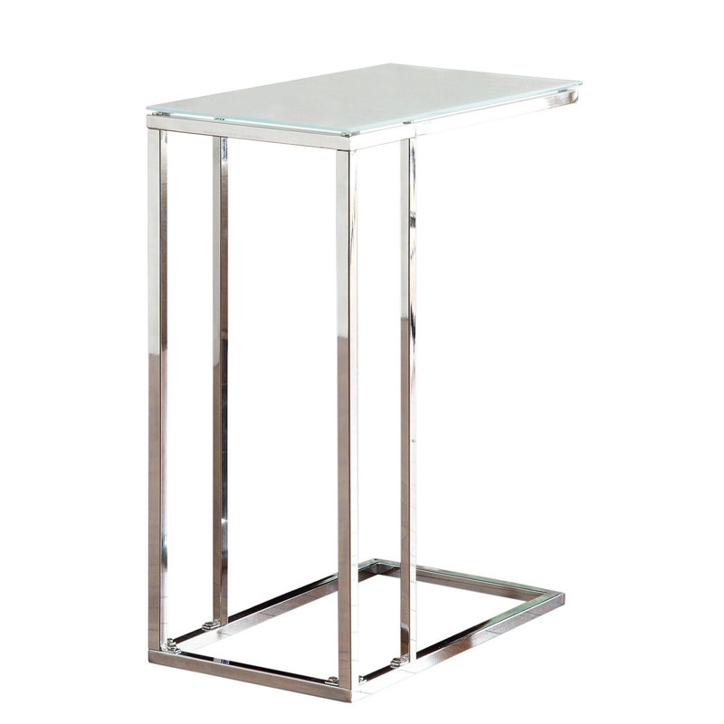 Yestin Glass Top End Table