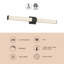 Vivi 36-in Black dimmable LED Wall Sconce-1570710022