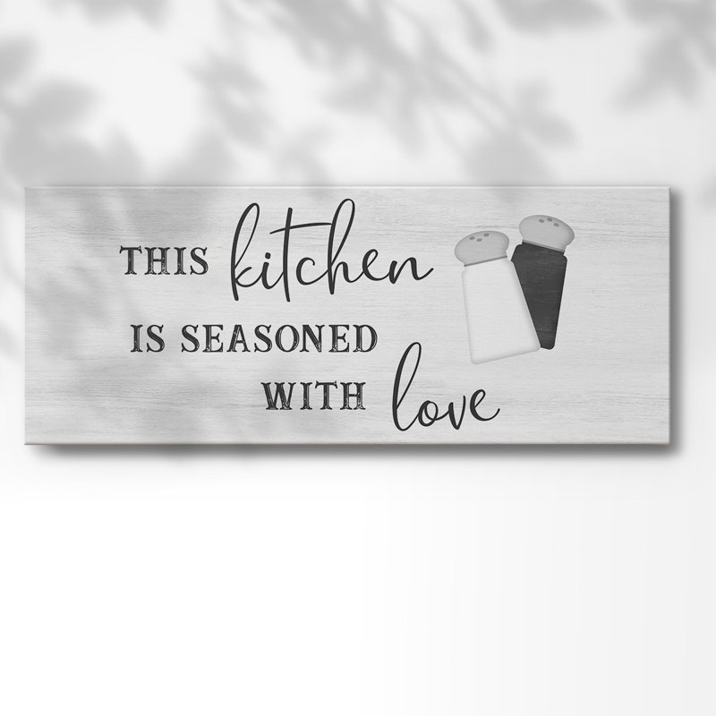 «Seasoned with Love», toile tendue avec châssis, H 8 po x l 20 po x P 1,5 po