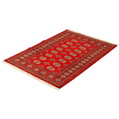 Yaak One-of-a-Kind 4' X 6'2" 2010s Wool Area Rug in Red