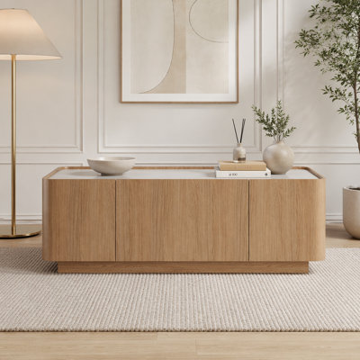 Modern Glass Top Coffee Table