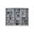 Rydell Lorna Rustic 8" Tall Bookcase Wall With Ladder, Storage Organizer, Display Shelf For Office, Fully Assembled, White