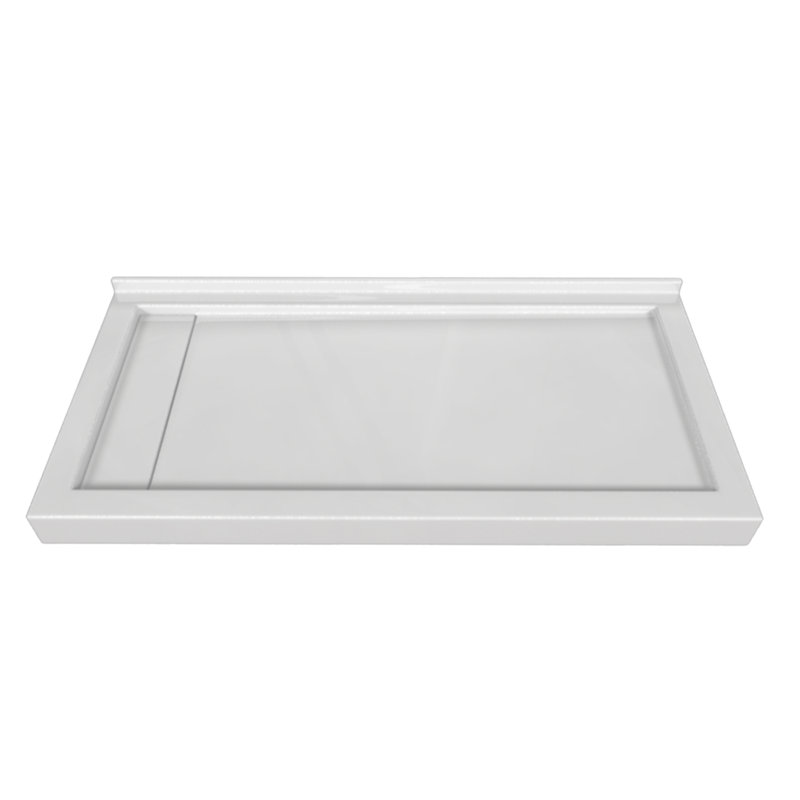 Signature 60'' W 30'' D Rectangular Triple Shower Base, Left