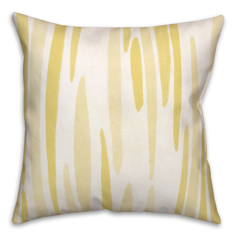 Striped Outdoor Reversible Throw Pillow, Orange/Red