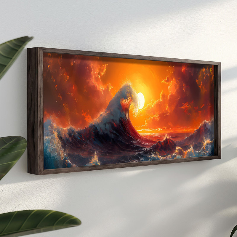 Elegant Decorative Framed MDF Painting, 47.2 x 15.7 x 0.1 inches | 100% MDF with 3 mm Thickness, 100% Spruce Frame | UV Printed Artwork, Perfect for Living Room, Bedroom, or Office Decor, Stylish and Durable