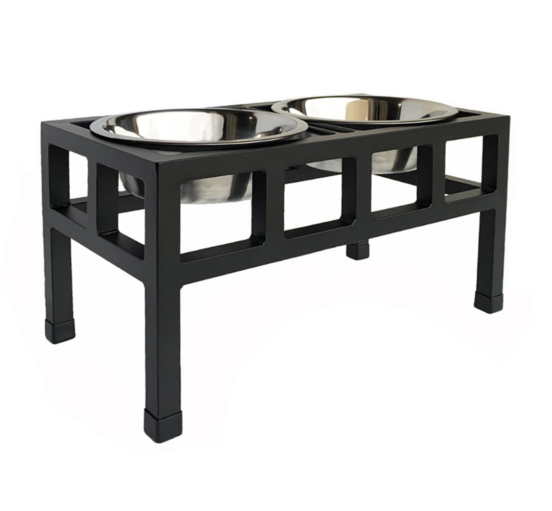 Four Square Steel Elevated Feeder Pets Stop 