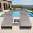 Boho Upholstered Rattan Lounge Chair (Set of 2), Deep Seating Wicker Accent Chair with Thick Cushions & Sturdy Frame-419483975