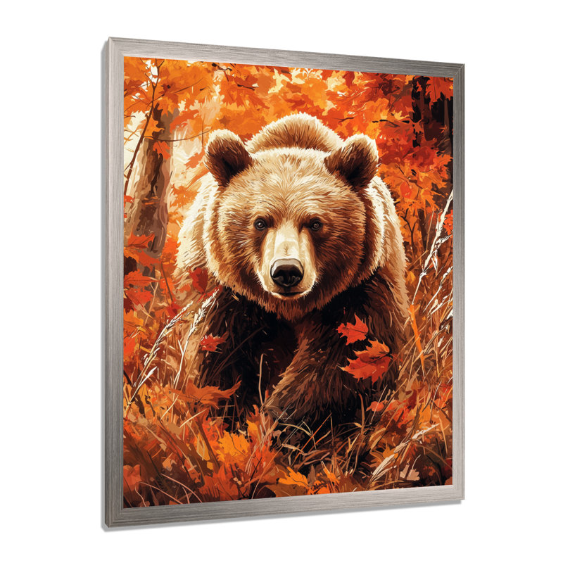 Reinbeck - Décoration murale animaux, H 32 po x l 16 po, Reproduction encadrée d'une seule photo, Argent argent