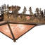 Rustic Lodge 2 - Light Semi Flush Mount