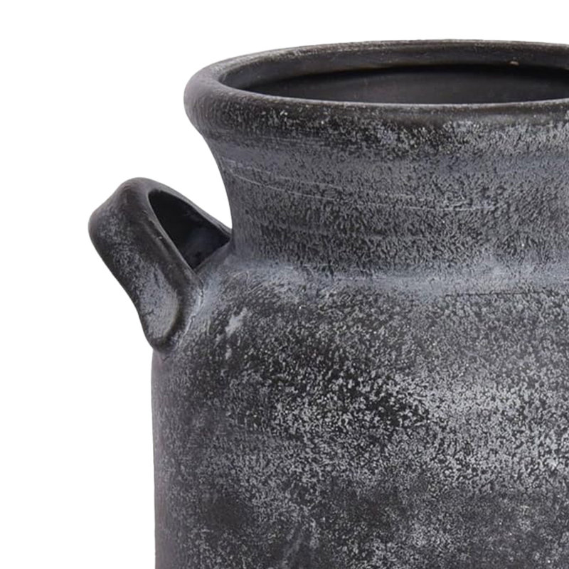 Vase de ferme rustique en céramique, vase à fleurs décoratif, vase Boho pour la décoration intérieure, Gris