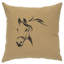 Coussin Wooded River Image - Profil de cheval - Lin océan-391428710
