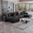 Nikodemos Upholstered Boneless U-Shaped Sectional Symmetrical-31491667