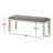 Rockdale Polyester Upholstered Bench-114314559-114314560