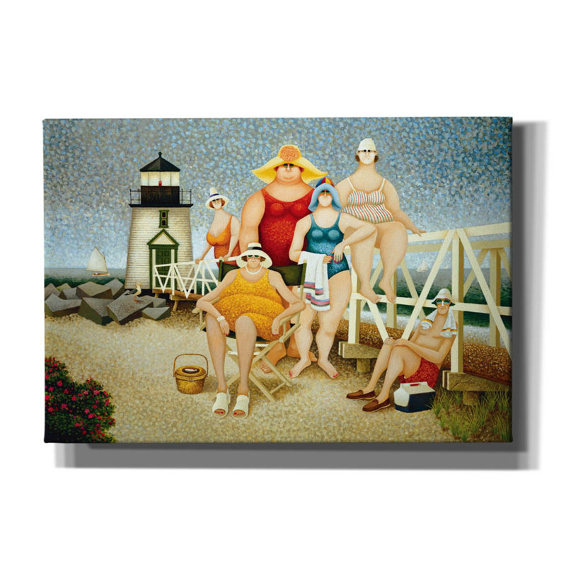 Impression sur toile Costigan Beach par Lowell Herrero, H 18 po x l 26 po x P 0,75 po