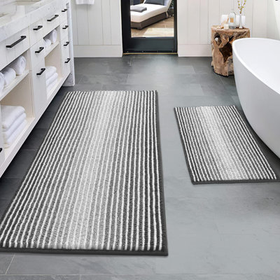 2-Piece Set Rectangle Bath Rug